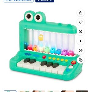 Vibrant Green Crocodile Musical Toy Piano